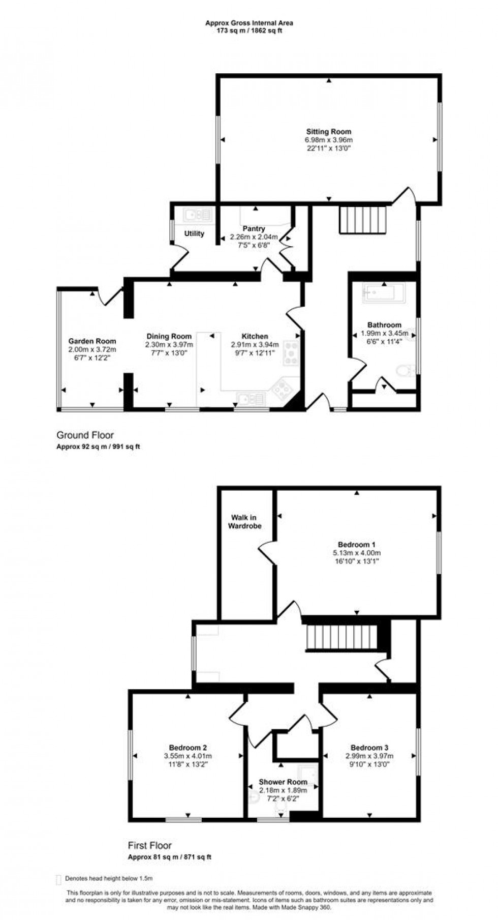 Floorplan for Kington Magna, Gillingham