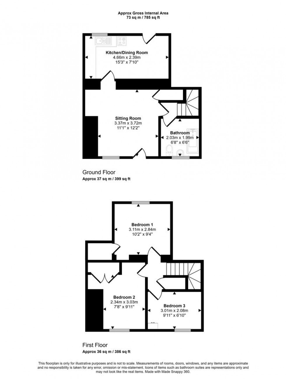 Floorplan for Church View, Bourton, Gillingham