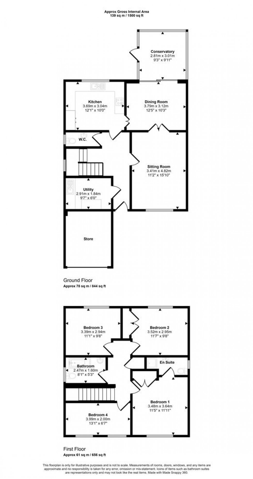 Floorplan for Combe Hill, Milborne Port, Sherborne