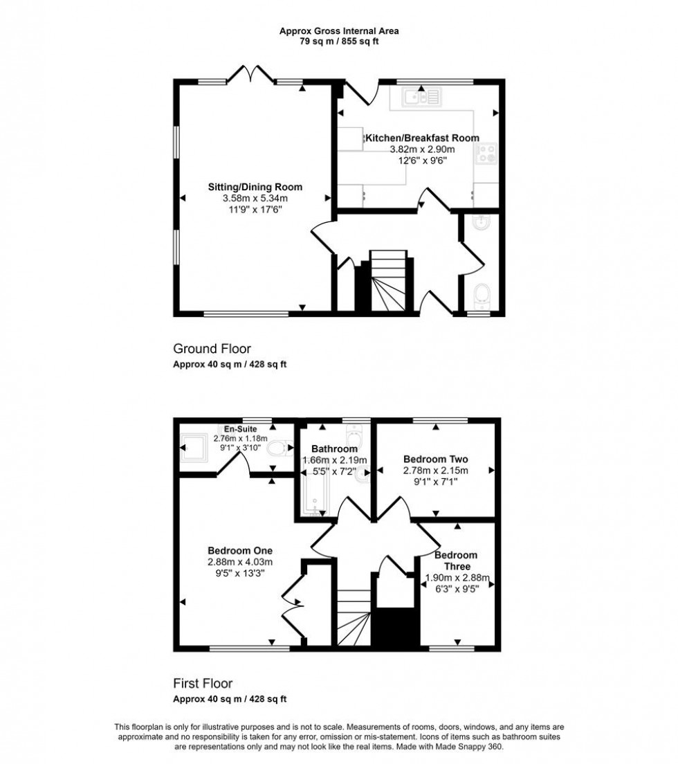 Floorplan for Wonston, Hazelbury Bryan, Sturminster Newton