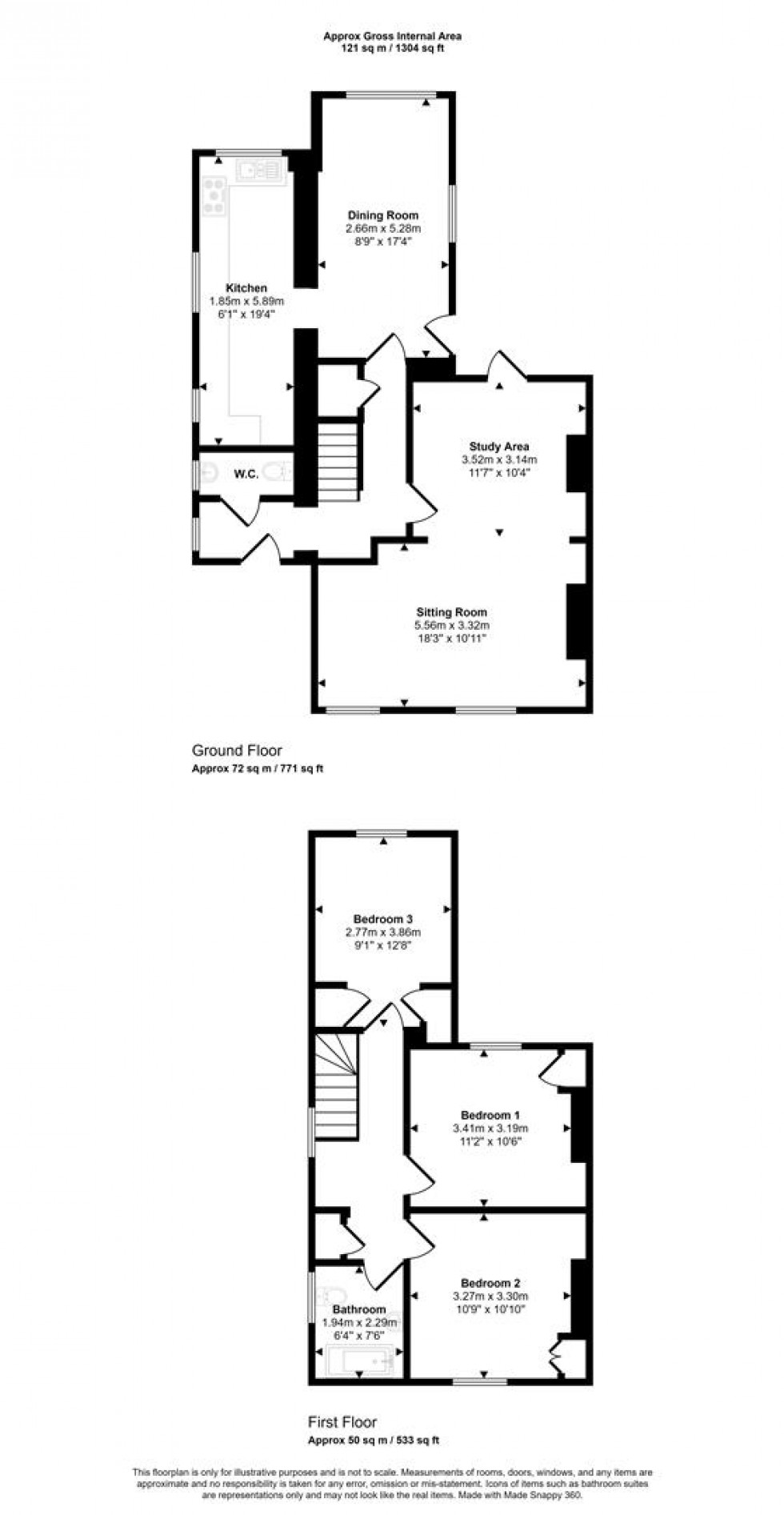 Floorplan for Victoria Gardens, Henstridge, Templecombe