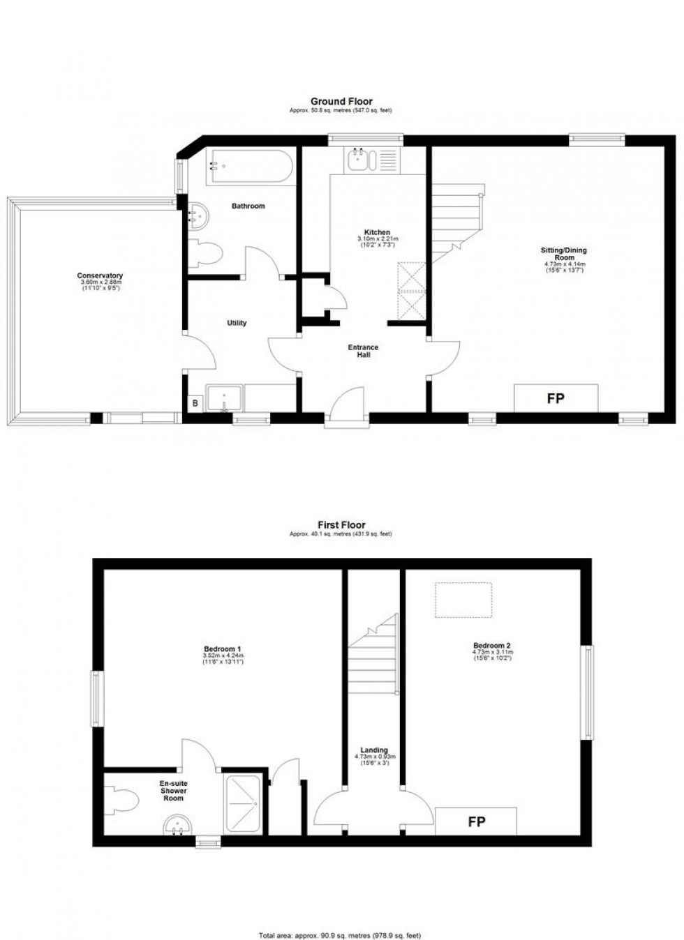 Floorplan for Wood Lane, Stalbridge Sturminster Newton