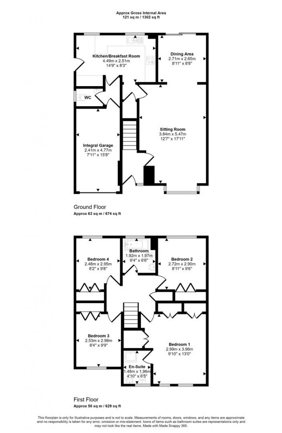 Floorplan for Sorrel Way, Gillingham