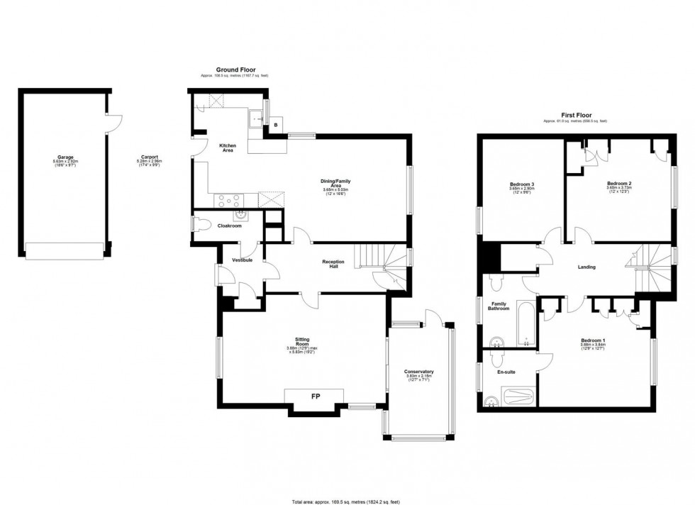 Floorplan for Church Hill, Templecombe