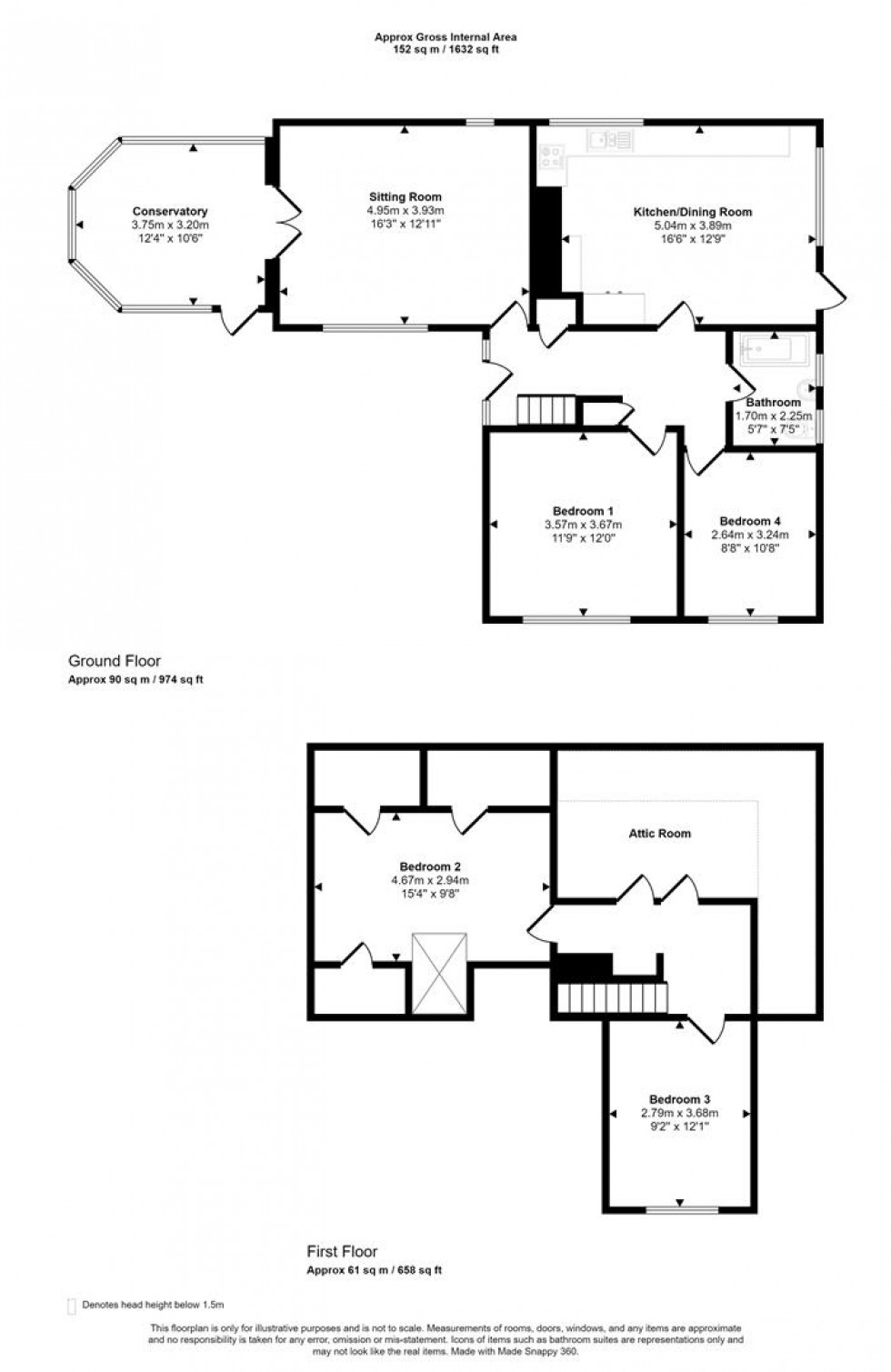 Floorplan for Wolverton, Zeals, Warminster