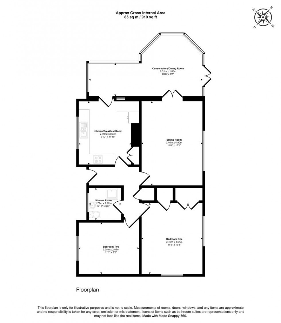 Floorplan for Verrington, Wincanton