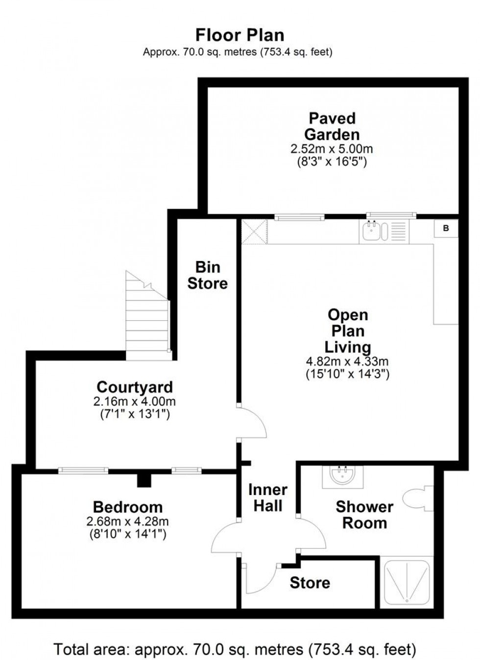 Floorplan for Bridge Street, Sturminster Newton