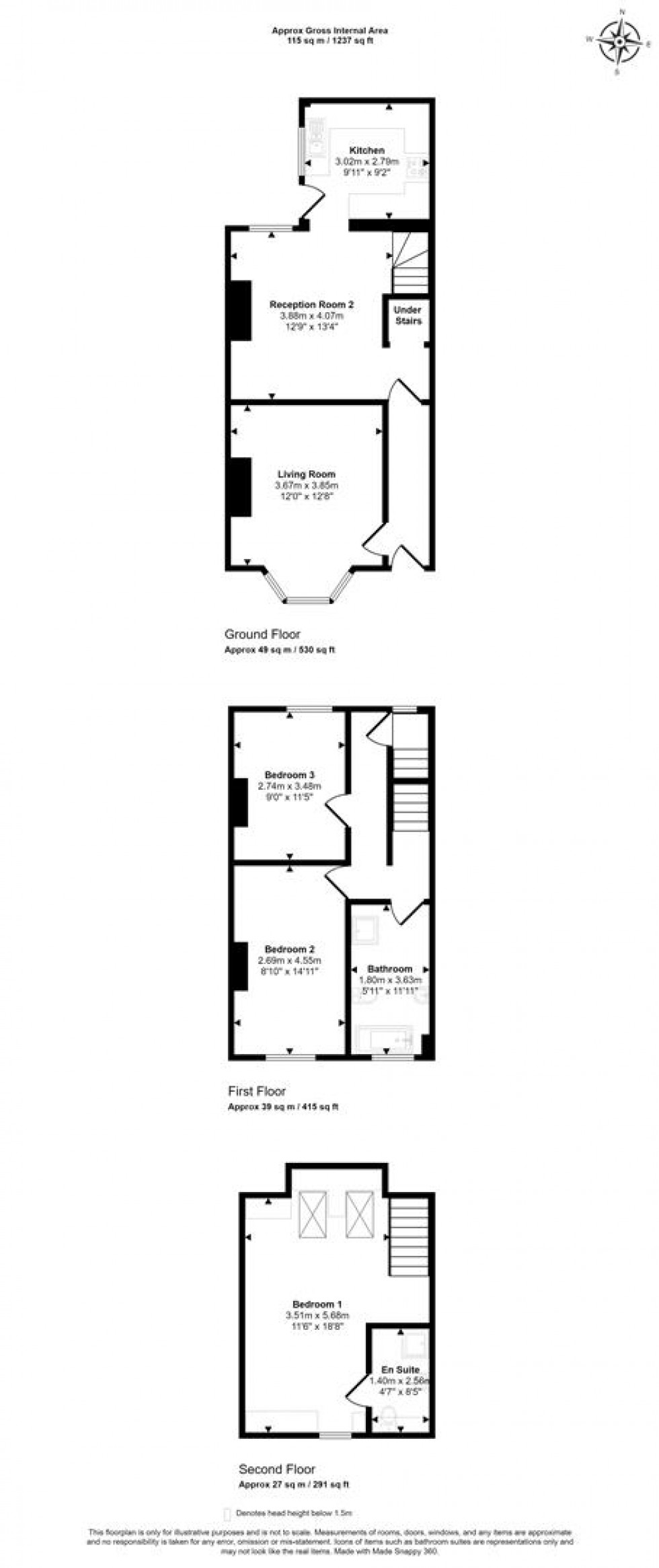 Floorplan for Herberton Villas, Zeals