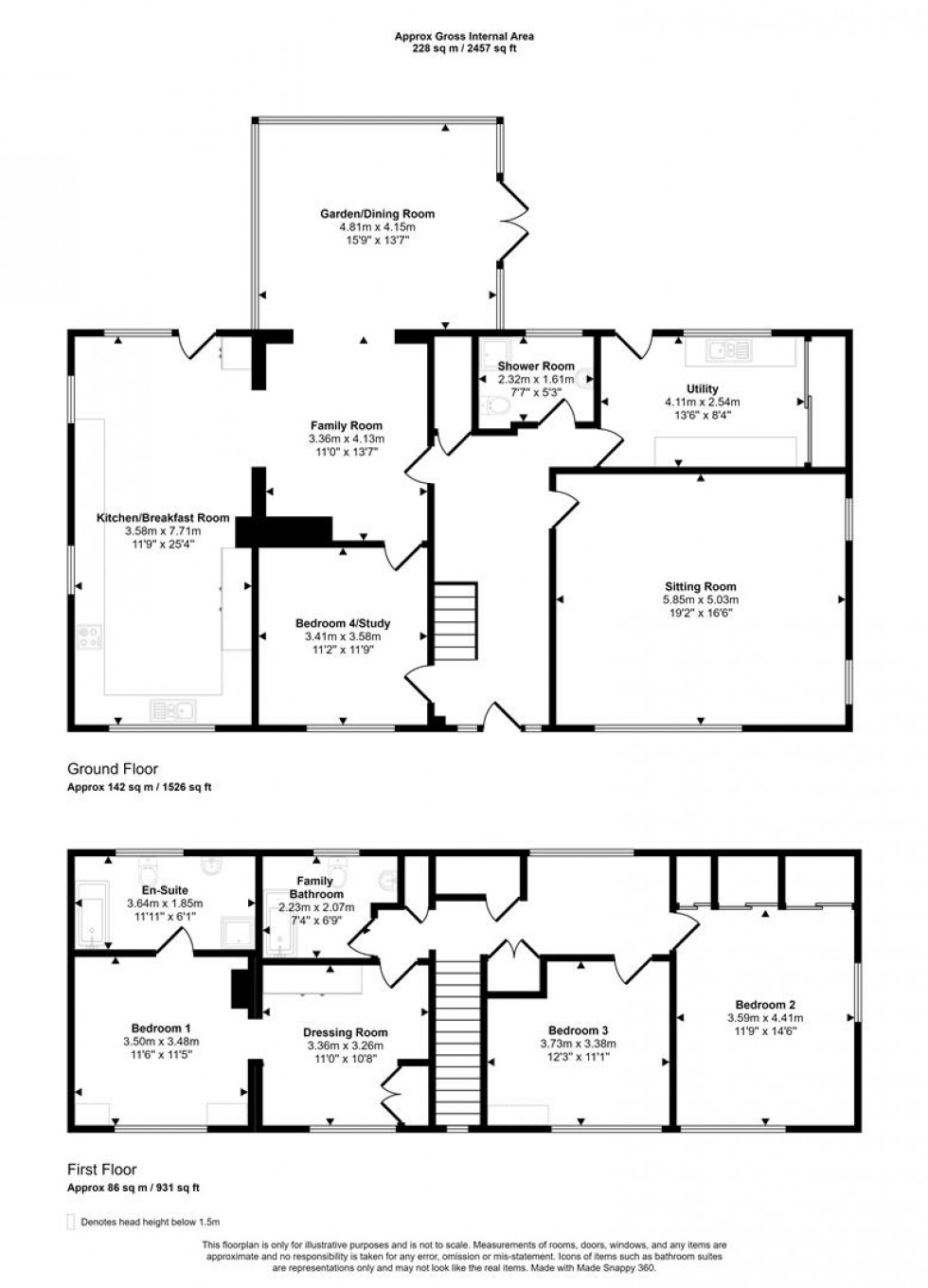 Floorplan for New Road, Broad Oak, Sturminster Newton