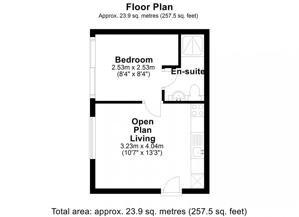 Floorplan for Meadowcroft, New Road, Gillingham