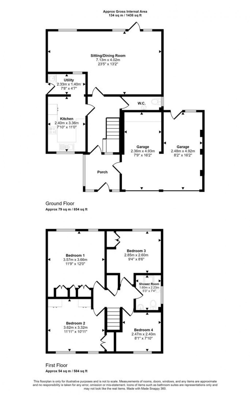 Floorplan for Park Road, Henstridge, Templecombe