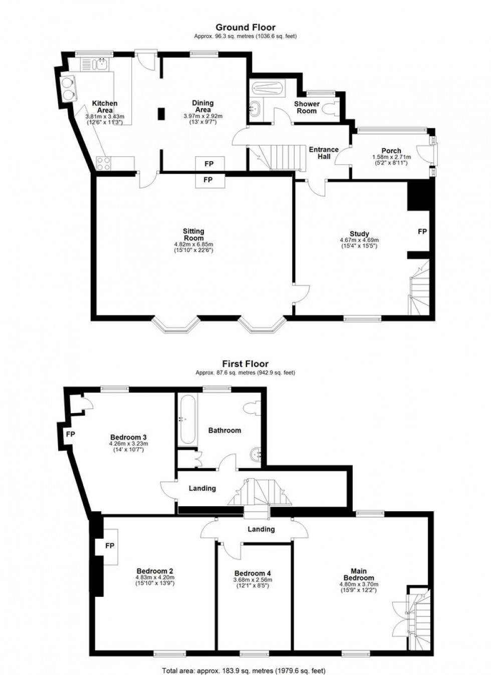 Floorplan for High Street, Henstridge, Templecombe