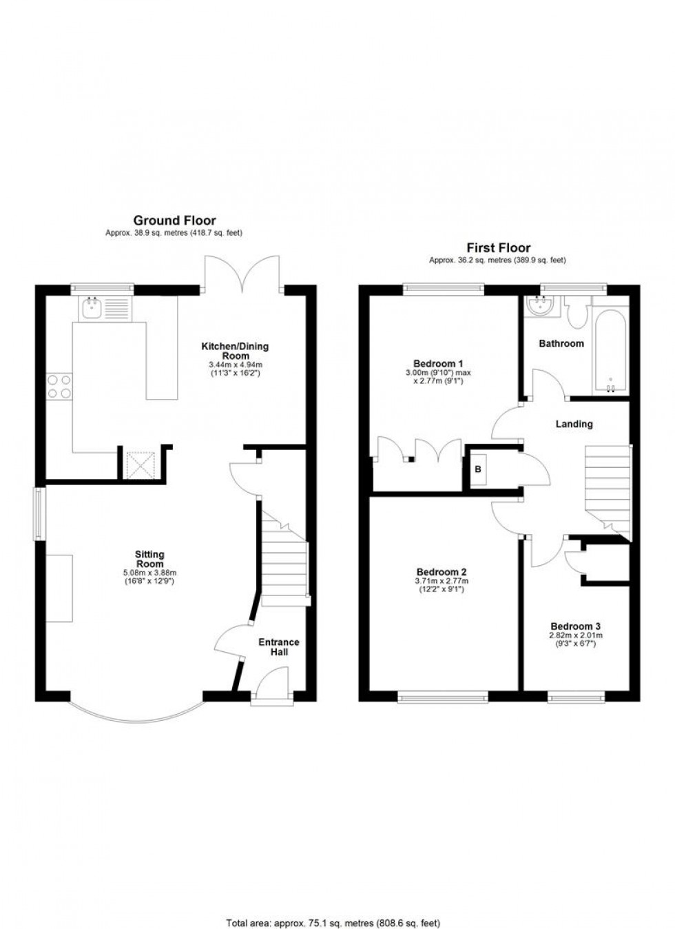 Floorplan for The Laurels, Gillingham