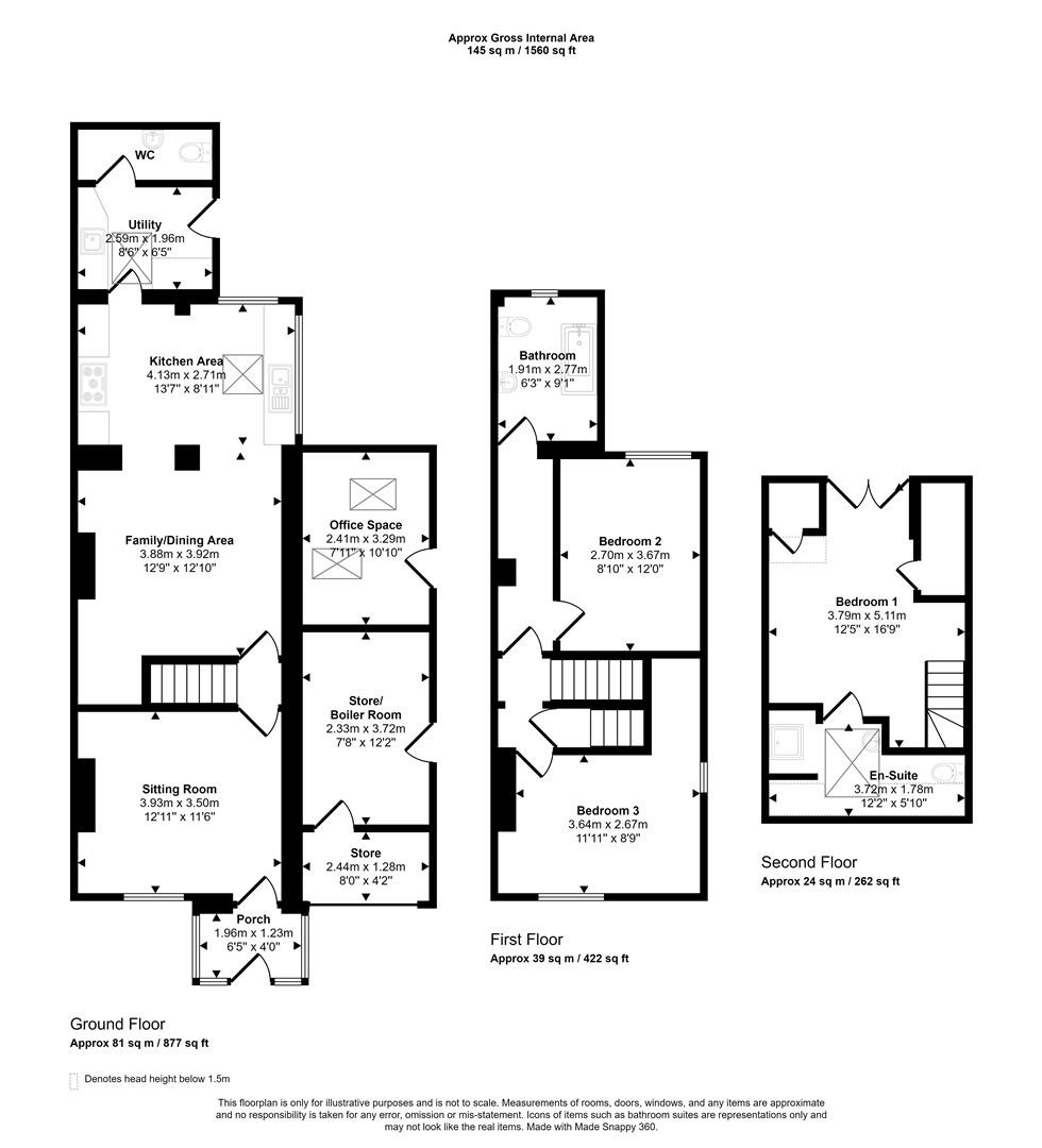 Floorplan for Well Lane, Shaftesbury