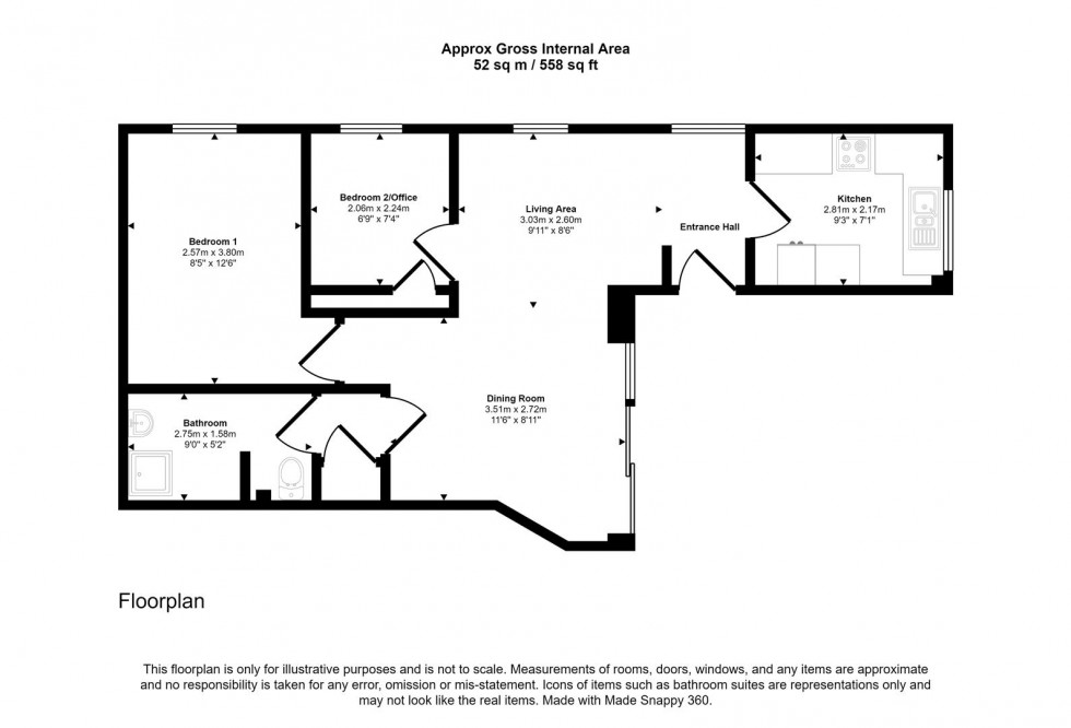 Floorplan for Milford Court, Gillingham