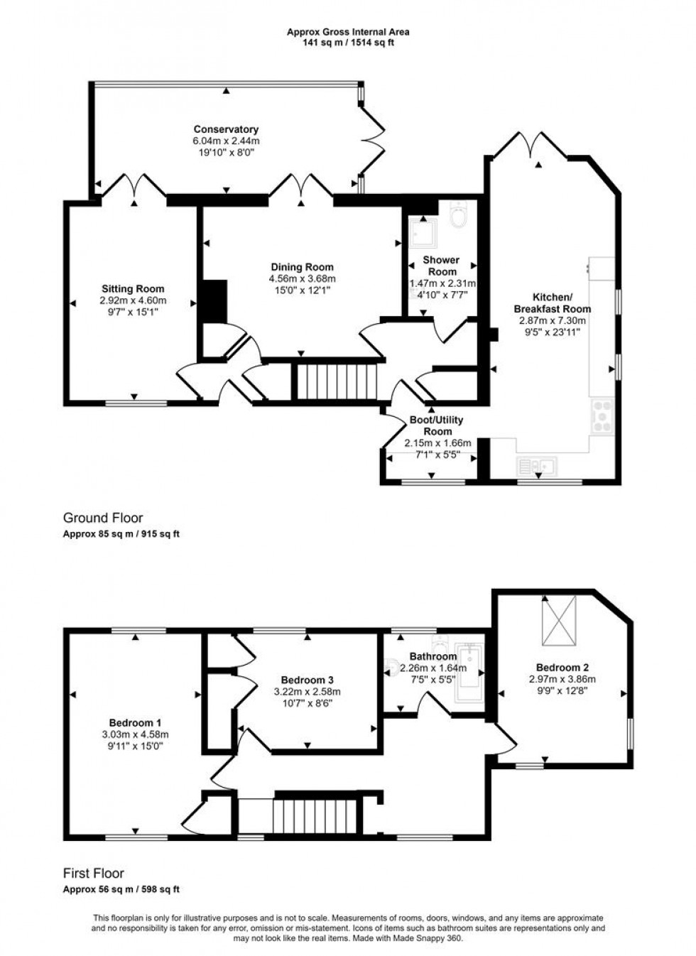 Floorplan for The Green, East Knoyle, Salisbury