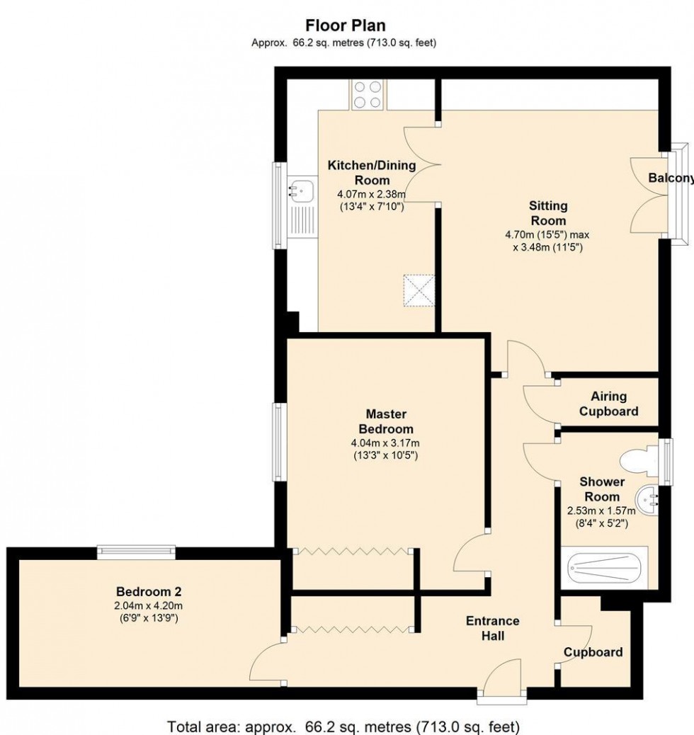 Floorplan for Barnaby Mead, Gillingham