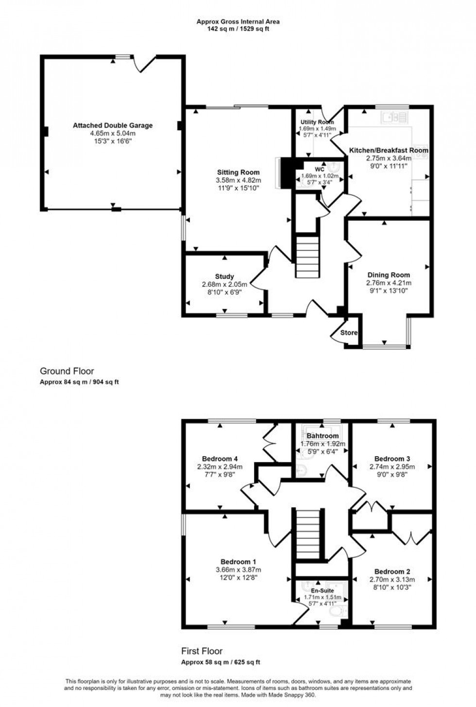 Floorplan for Briar Close, Gillingham