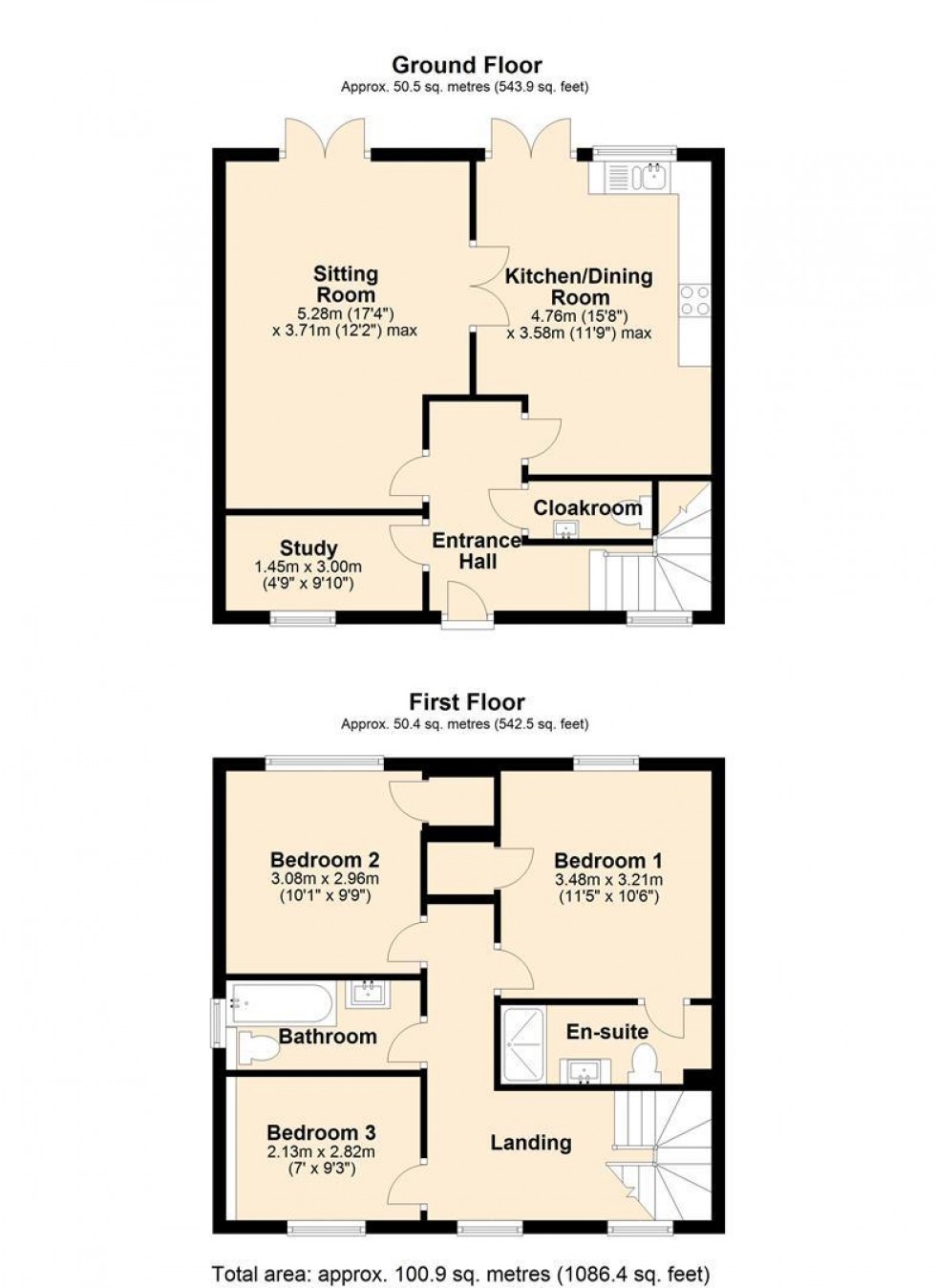 Floorplan for Sodom Lane, Marnhull, Sturminster Newton