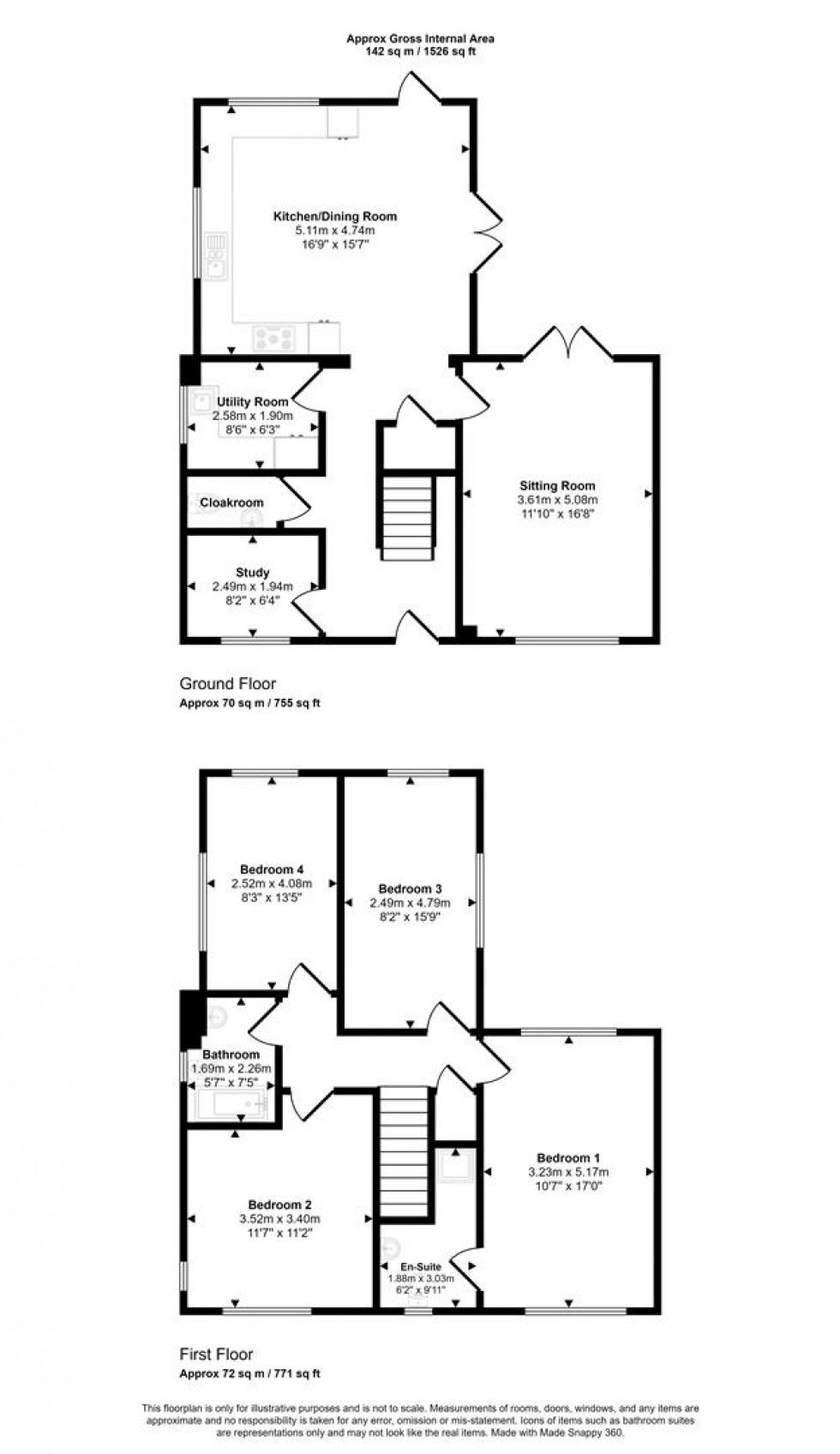 Floorplan for Chestnut Close, Marnhull, Sturminster Newton