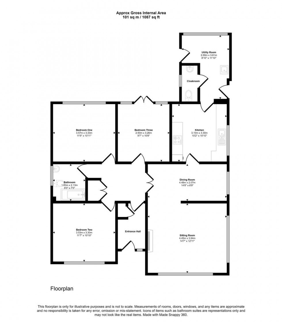 Floorplan for Barnaby Mead, Gillingham