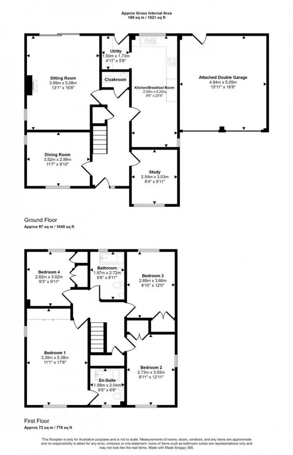 Floorplan for Briar Close, Gillingham