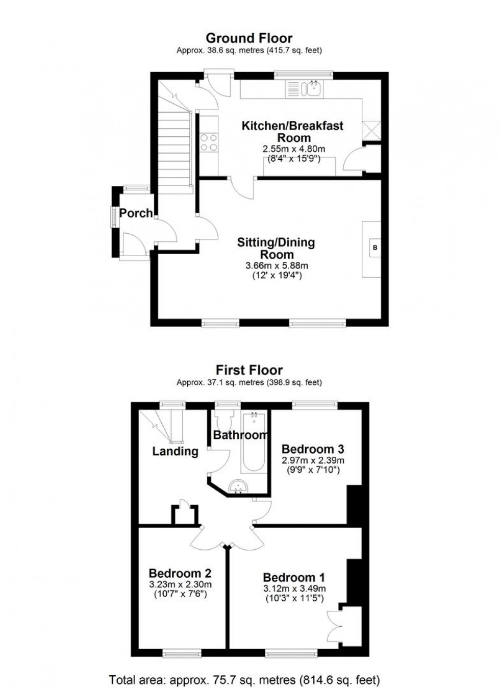 Floorplan for Manston Road, Sturminster Newton