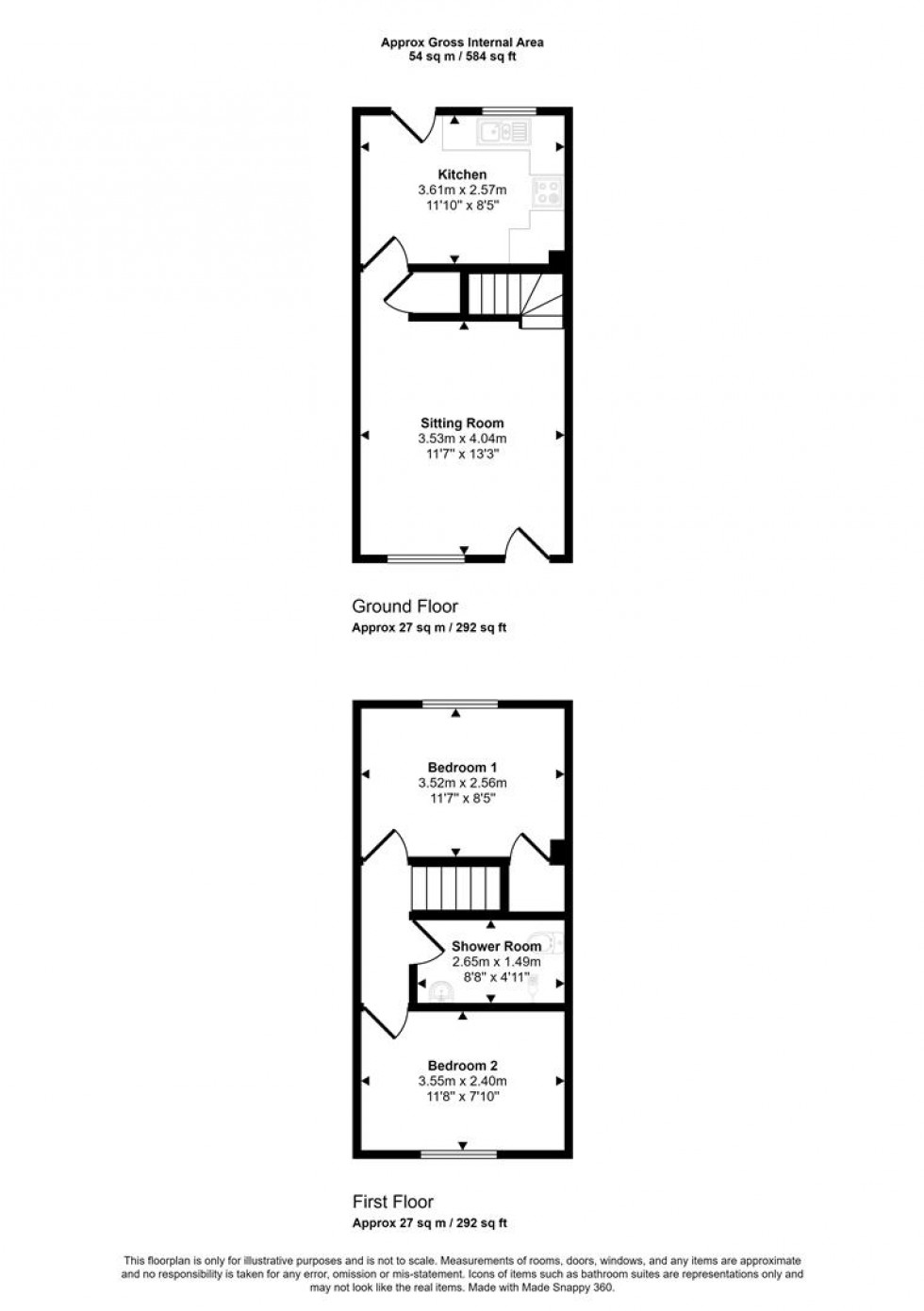 Floorplan for Horsefields, Gillingham