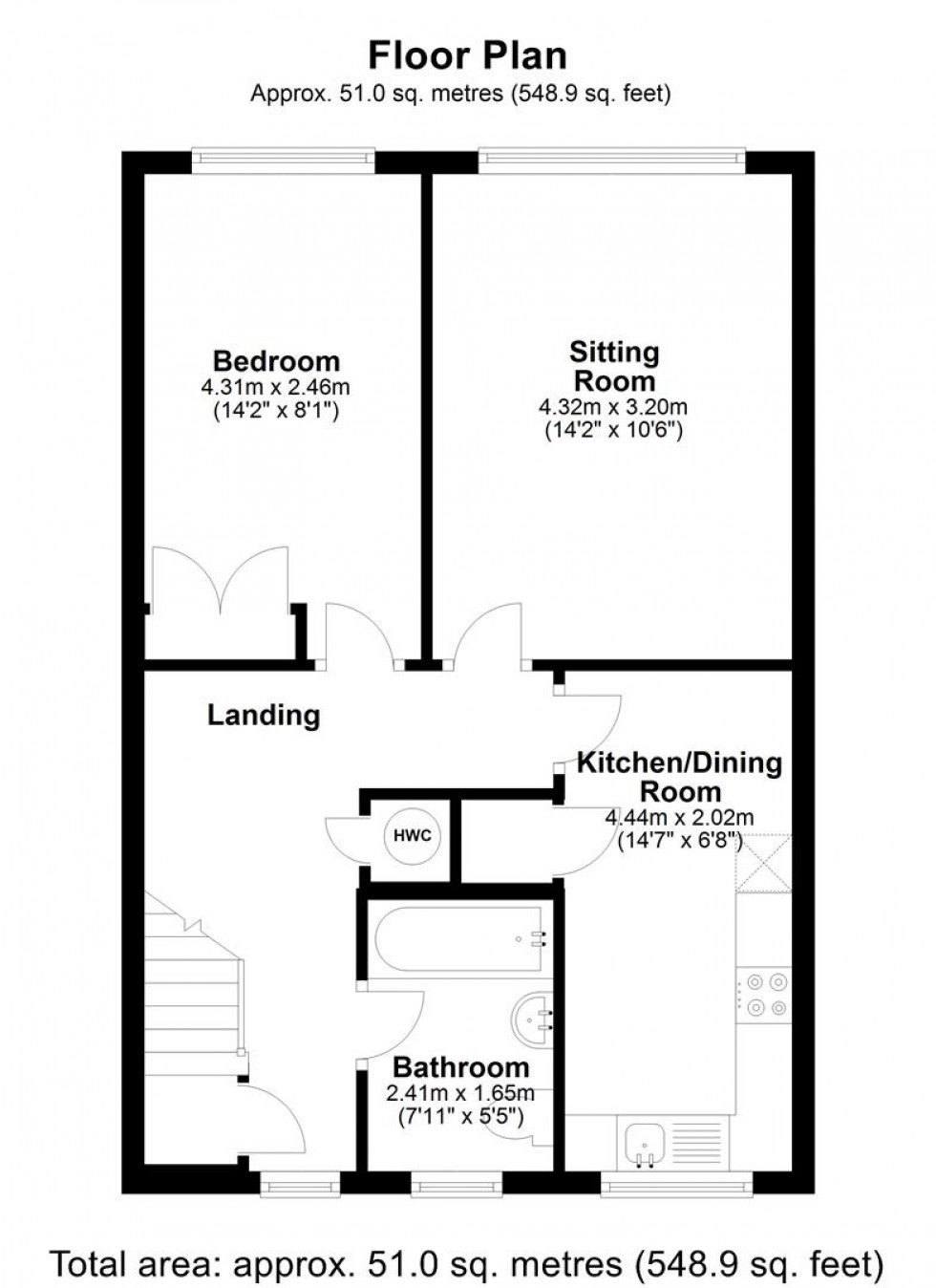 Floorplan for King Edmund Court, Gillingham