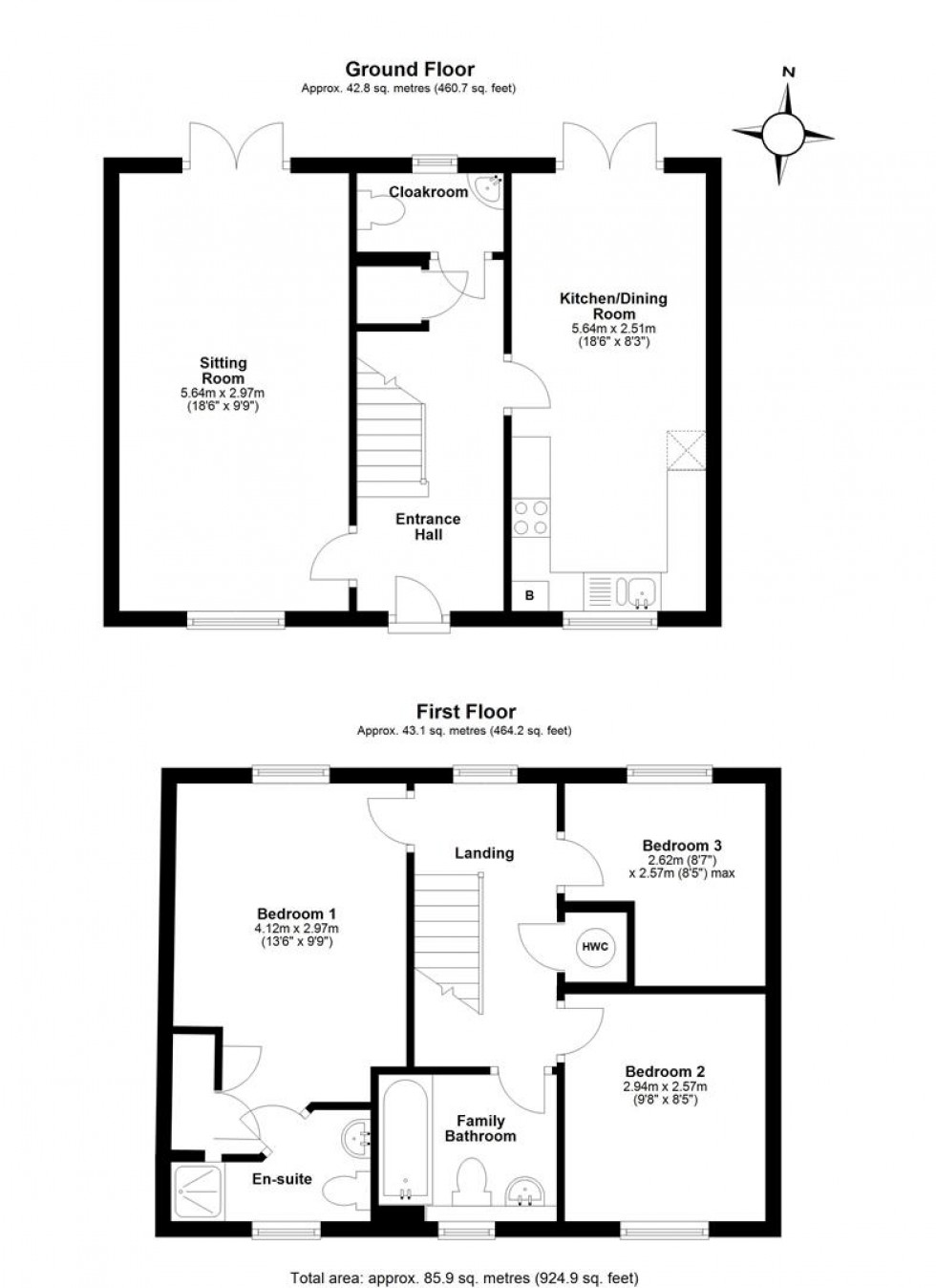 Floorplan for Bramble Patch, Shaftesbury