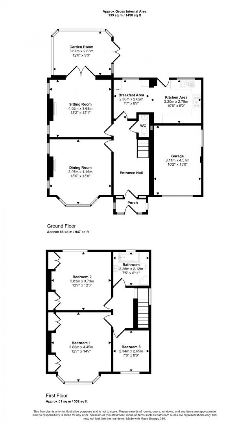 Floorplan for Grosvenor Road, Shaftesbury