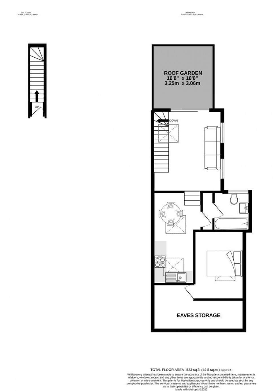 Floorplan for Bickley Street, Tooting Broadway, London