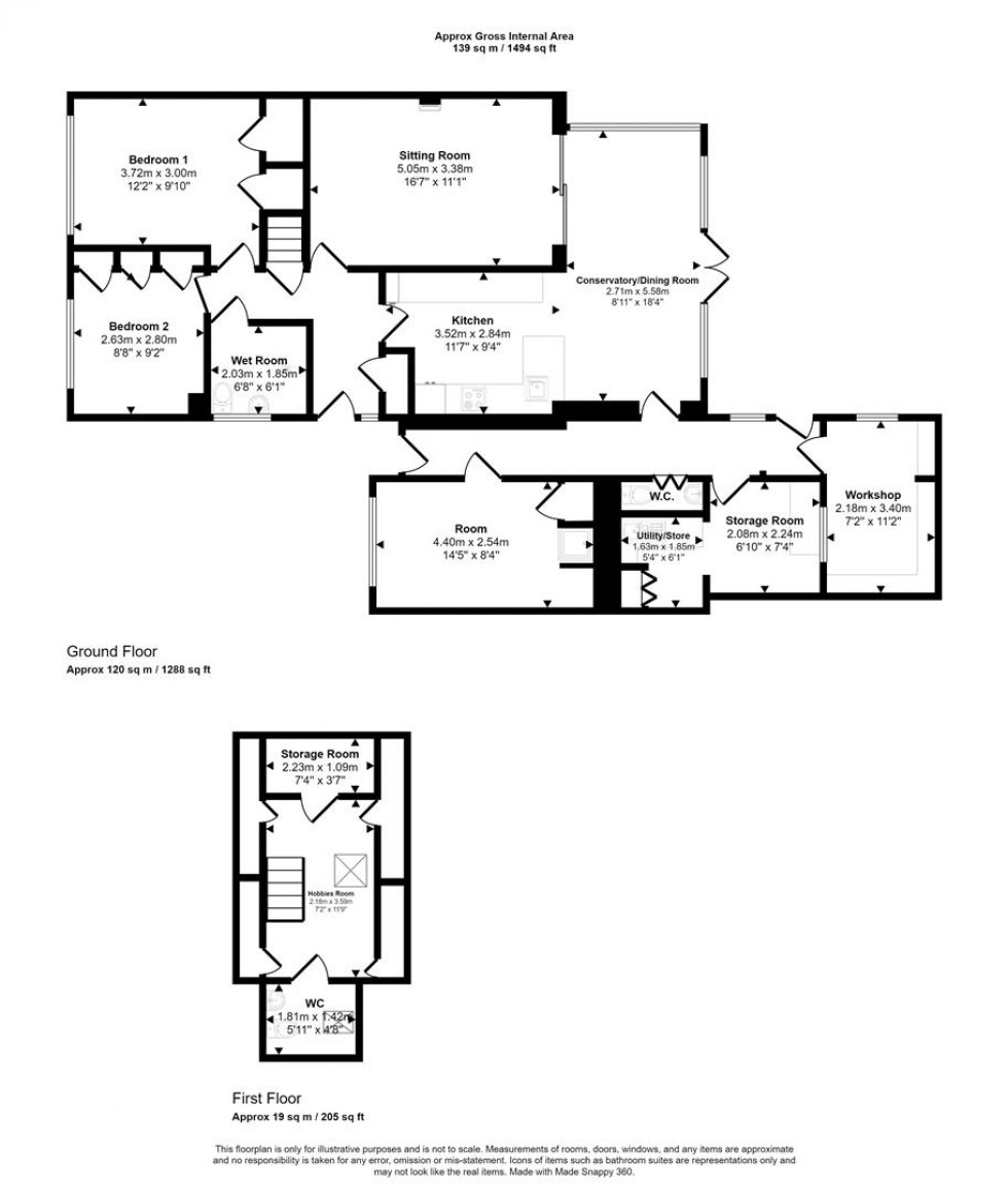 Floorplan for Vale Road, Stalbridge