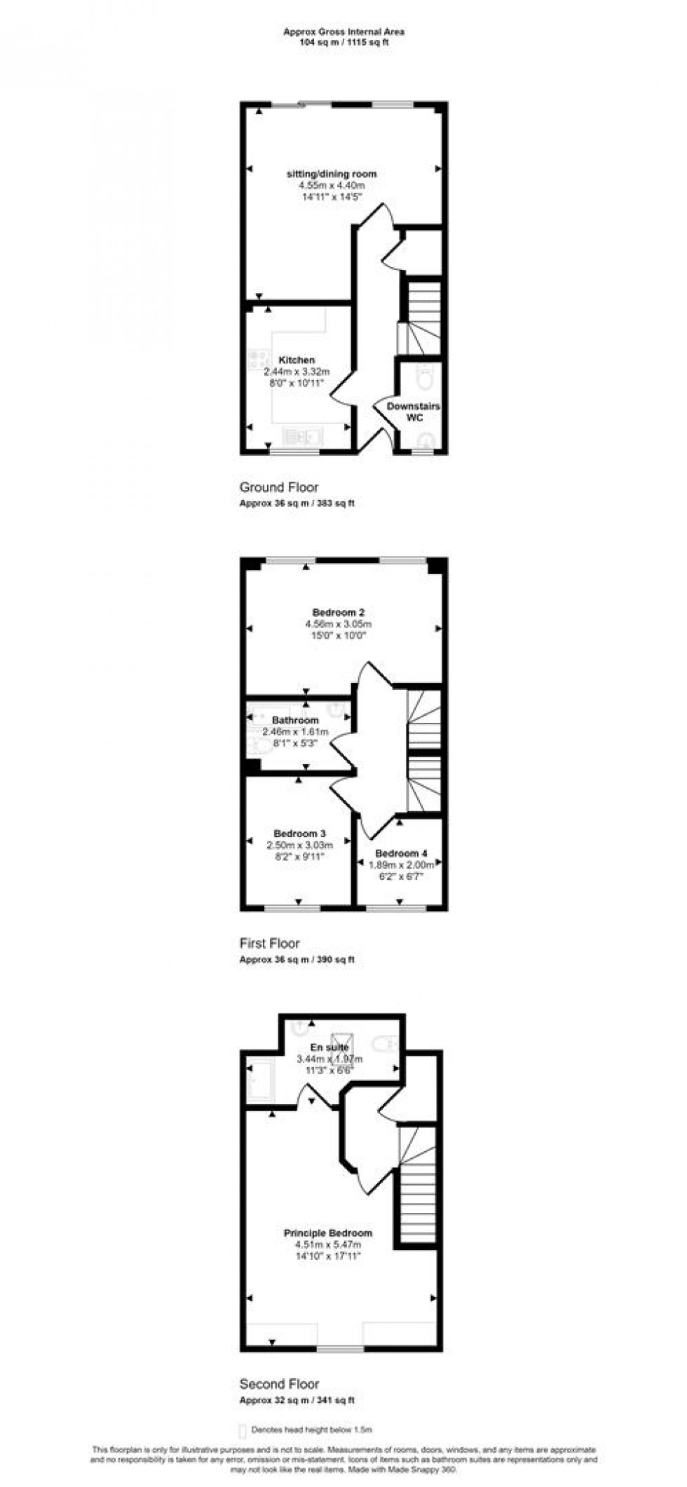 Floorplan for Ridgeway Road, Gillingham