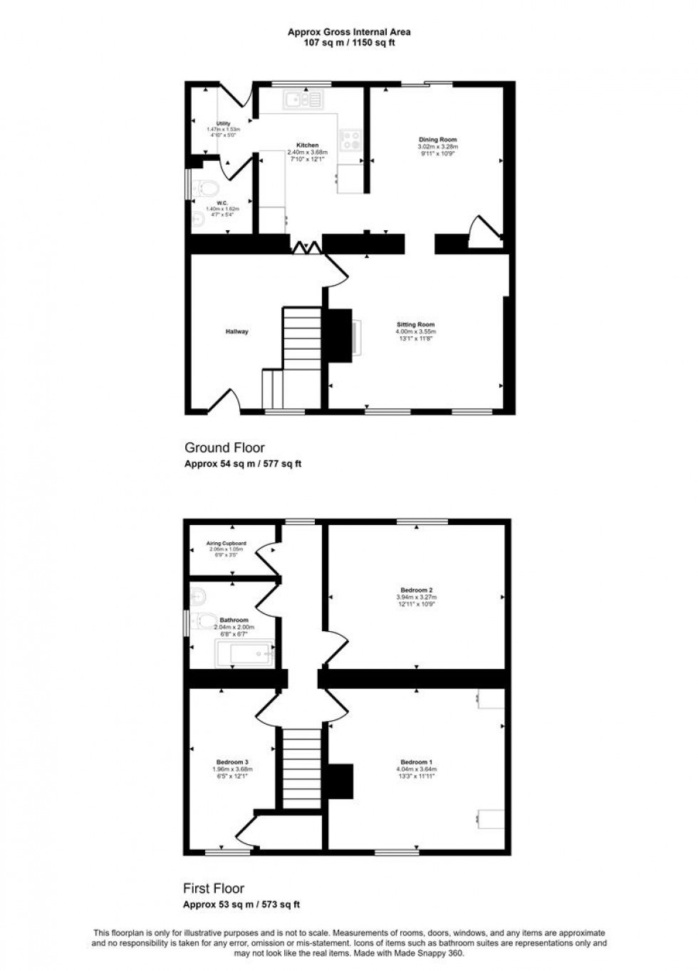 Floorplan for Peacemarsh, Gillingham