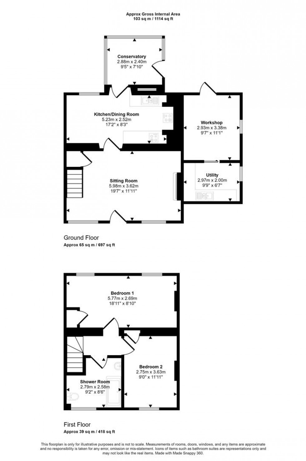 Floorplan for Bourton, Gillingham