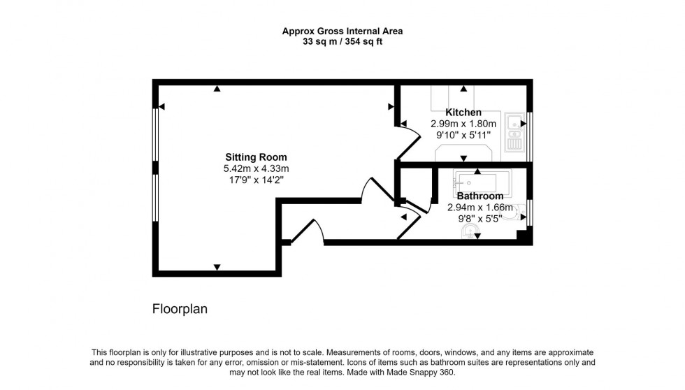 Floorplan for Shaftesbury Road, Gillingham