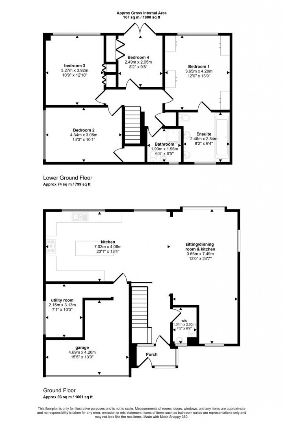 Floorplan for Mill Rise, Bourton