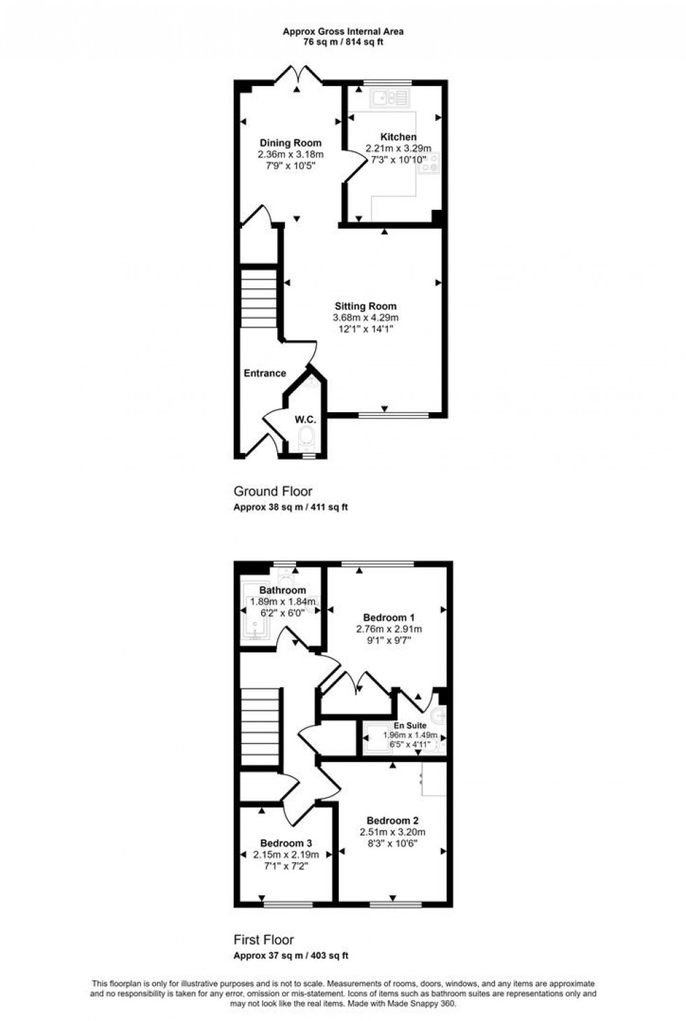 Floorplan for Pheasant Way, Gillingham