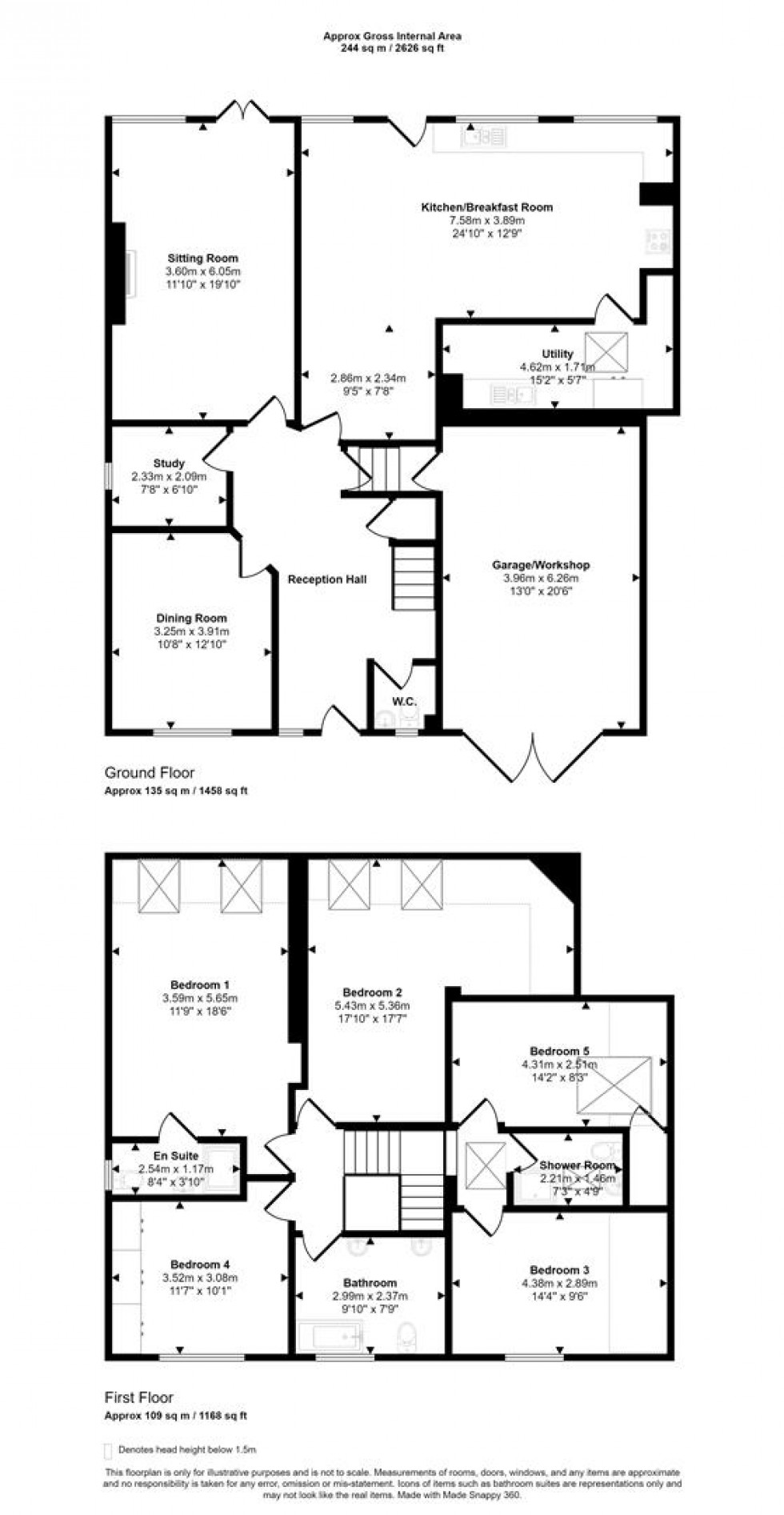 Floorplan for Hammond Street, Mappowder