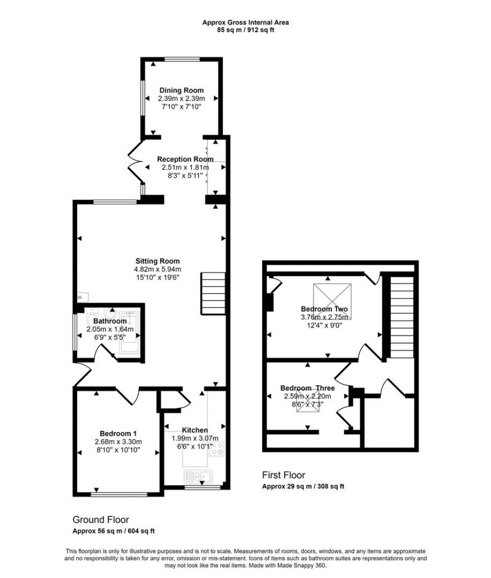 Floorplan for Sylvan Way, Gillingham