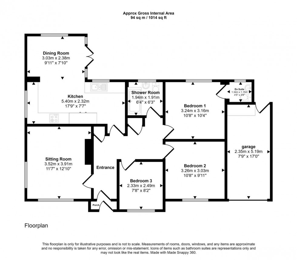 Floorplan for Partway Lane, Hazelbury Bryan Sturminster Newton