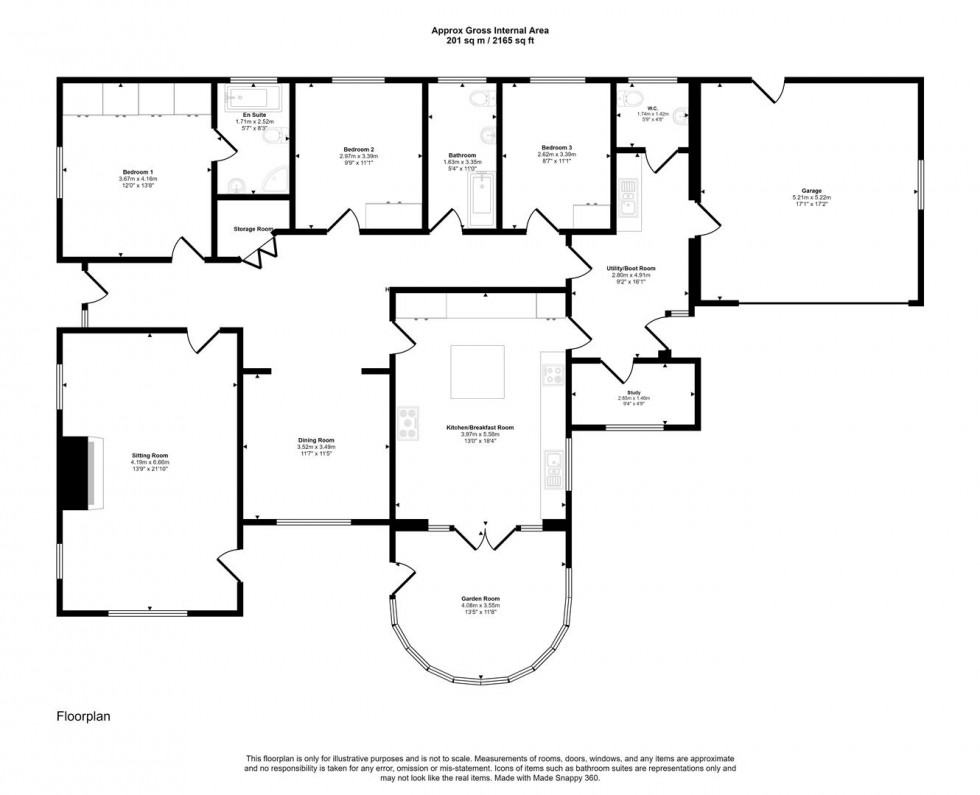 Floorplan for Wonston, Hazelbury Bryan