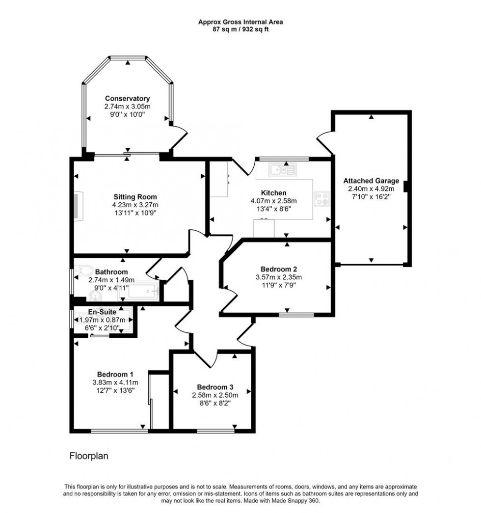 Floorplan for Dashwood Close, Sturminster Newton