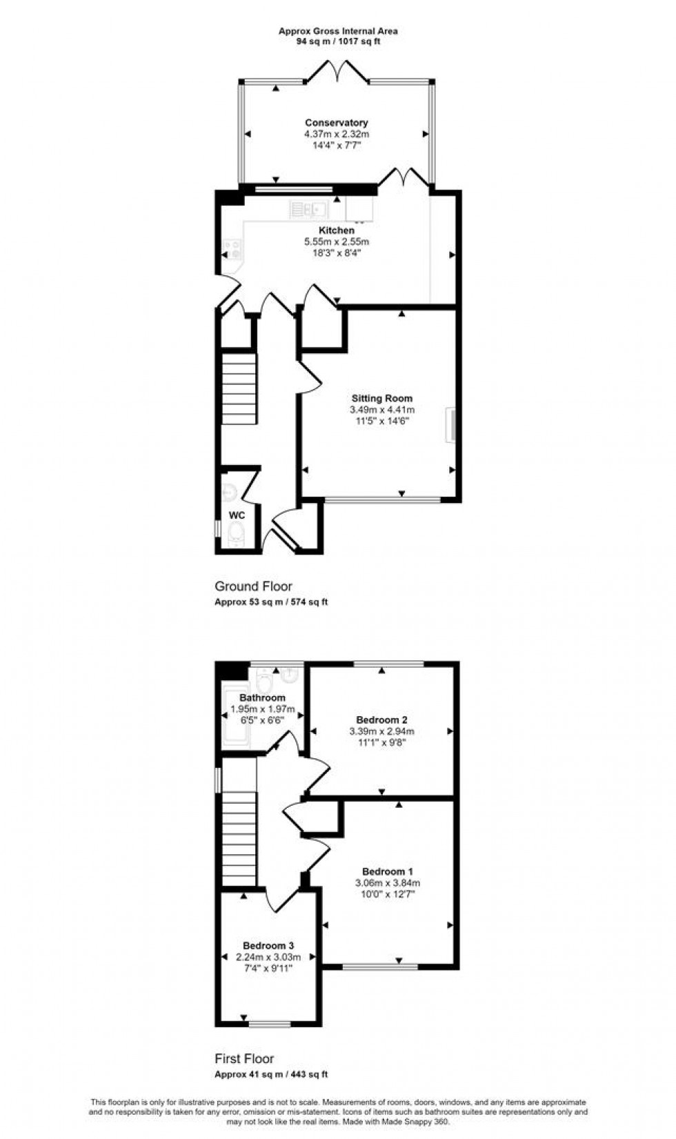 Floorplan for Henning Way, Milborne Port