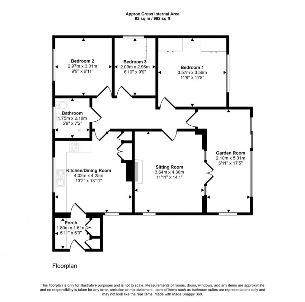 Floorplan for Kings Court Road, Gillingham