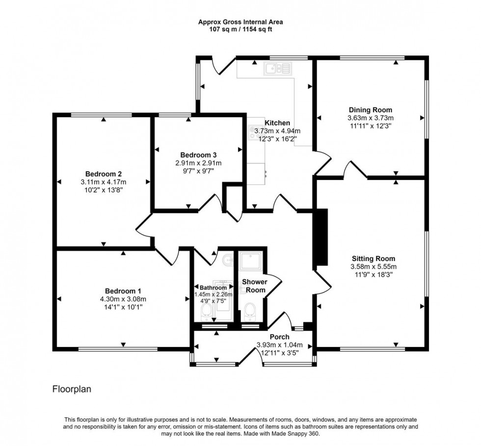 Floorplan for Barnaby Mead, Gillingham