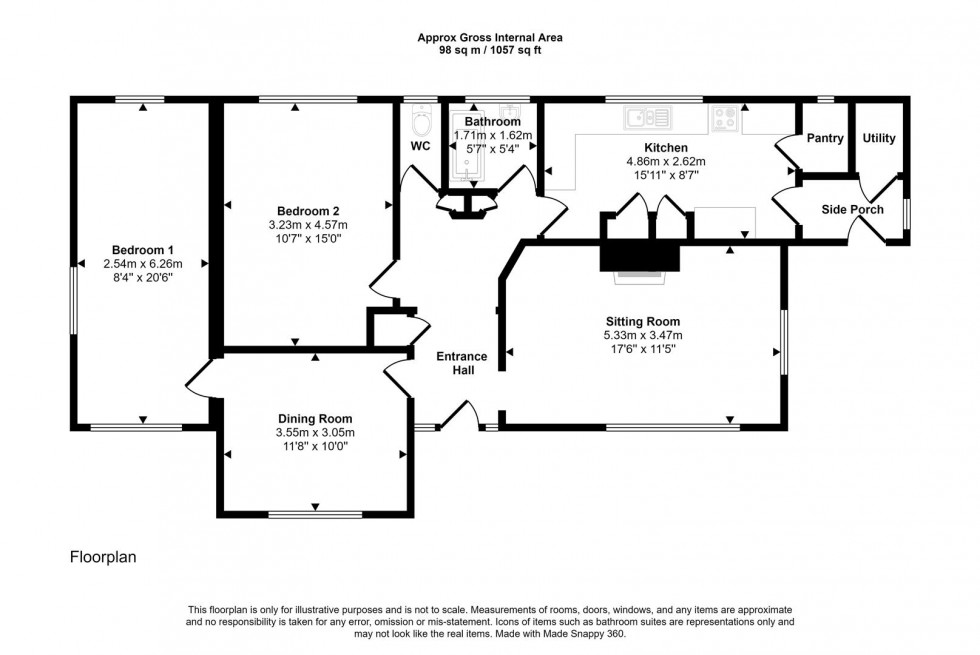 Floorplan for Elm Hill, Motcombe