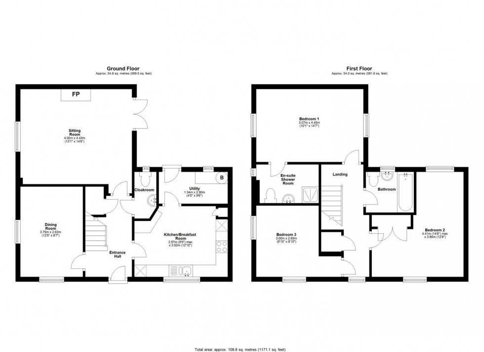 Floorplan for Honeymead Lane, Sturminster Newton