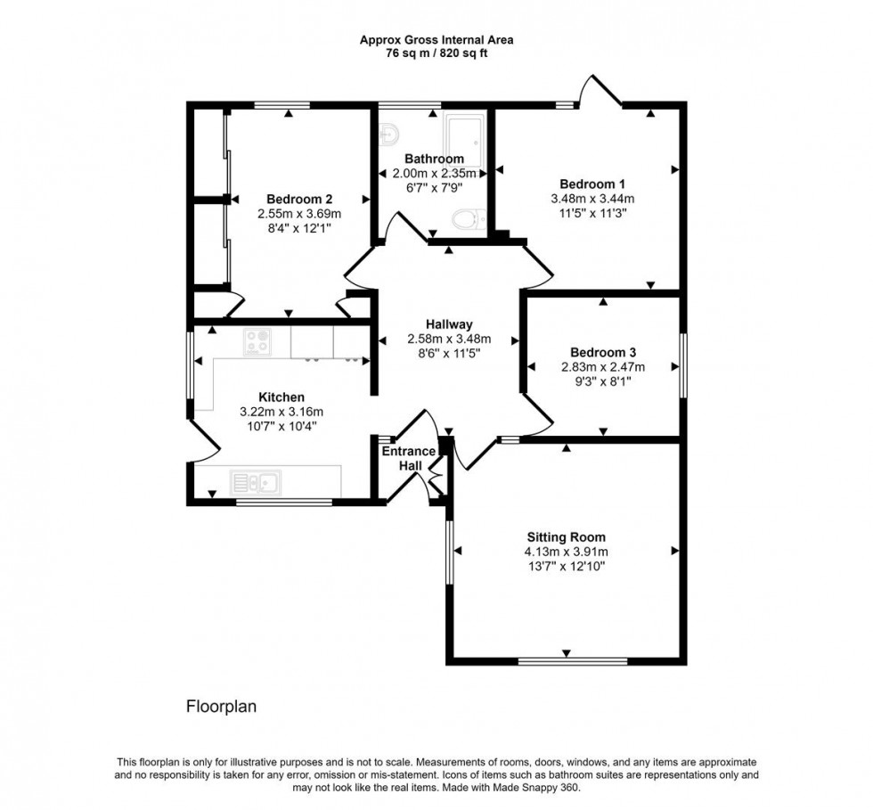 Floorplan for Springfield Road, Mere